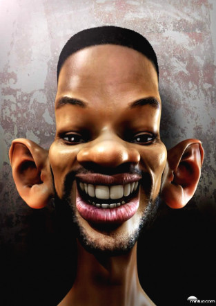 Caricature of Will Smith
