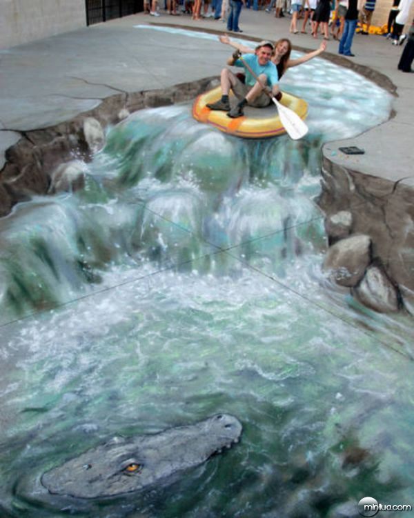 white-water-rafting-chalk-art