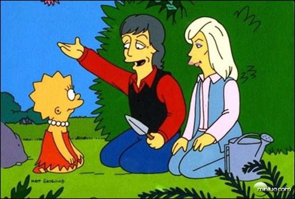 THE SIMPSONS: Lisa and guest stars Paul and Linda McCartney in the "Lisa The Vegetarian" episode of THE SIMPSONS on FOX. ™©1995THE SIMPSONS & TCFFC ALL RIGHTS RESERVED. ©1995FOX BROADCASTING CR:FOX