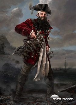 1302x1800_2417_Edward_Teach_Blackbeard_2d_portrait_pirate_fantasy_guns_picture_image_digital_art